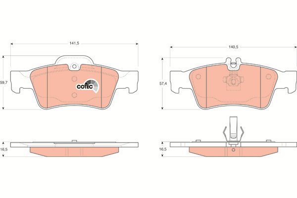 TRW Brake Pads GDB1546 - Brake Pads