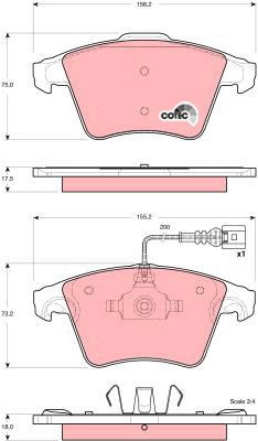 TRW Brake Pads GDB1556 - Brake Pads