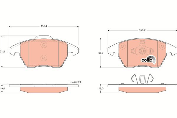 TRW Brake Pads GDB1605 - Brake Pads