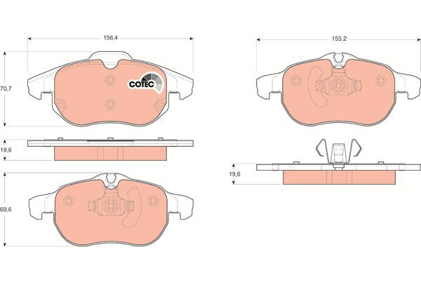 TRW Brake Pads GDB1613 - Brake Pads