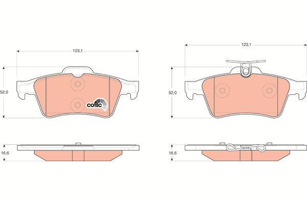 TRW Brake Pads GDB1621 - Brake Pads