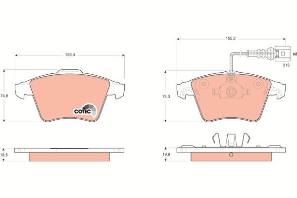TRW Brake Pads GDB1651 - Brake Pads