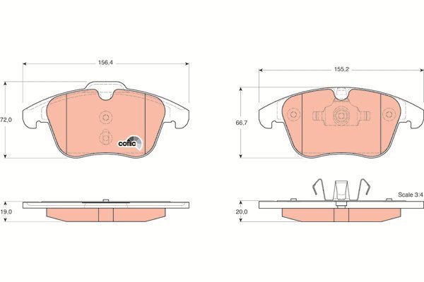 TRW Brake Pads GDB1683 - Brake Pads