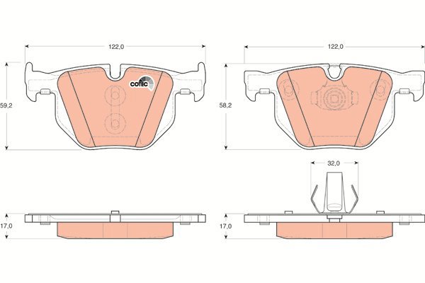 TRW Brake Pads GDB1730 - Brake Pads