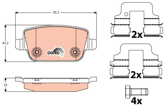 TRW Brake Pads GDB1732 - Brake Pads