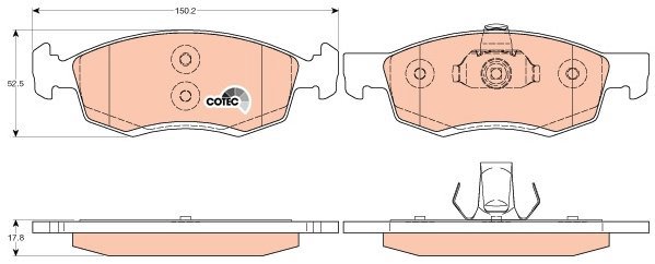 TRW Brake Pads GDB1749 - Brake Pads