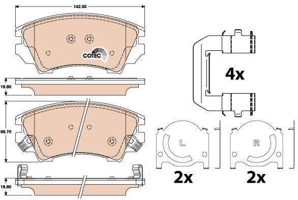 TRW Brake Pads GDB1783 - Brake Pads