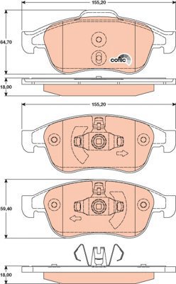 TRW Brake Pads GDB1789 - Brake Pads