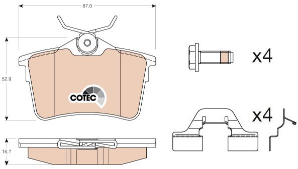 TRW Brake Pads GDB1799 - Brake Pads
