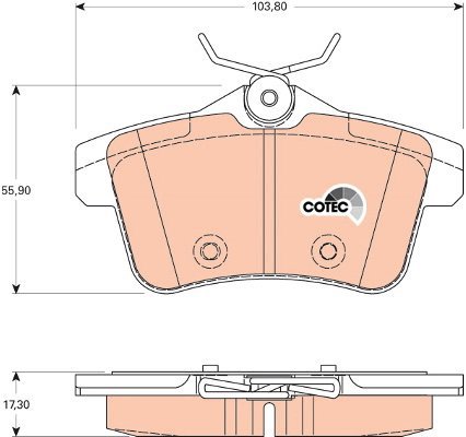 TRW Brake Pads GDB1828 - Brake Pads