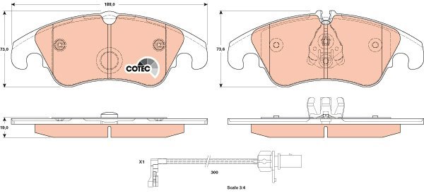 TRW Brake Pads GDB1908 - Brake Pads