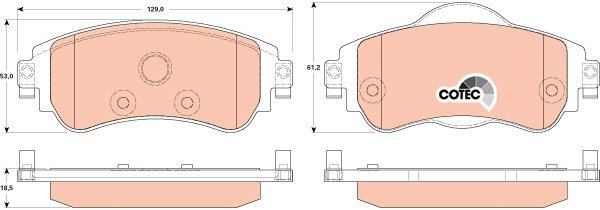 TRW Brake Pads GDB1917 - Brake Pads