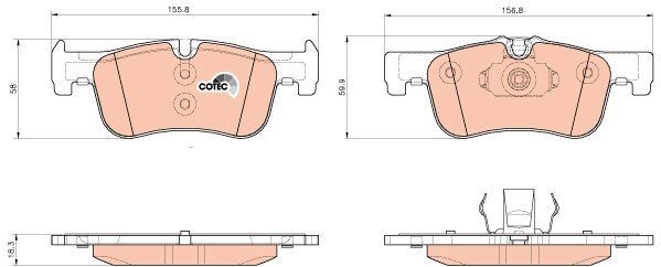 TRW Brake Pads GDB1935 - Brake Pads