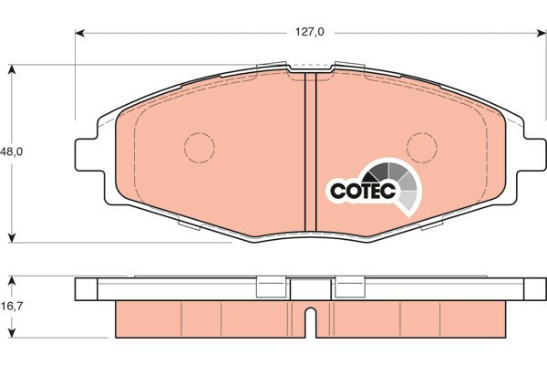 TRW Brake Pads GDB3195 - Brake Pads