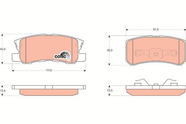 TRW Brake Pads GDB3247 - Brake Pads