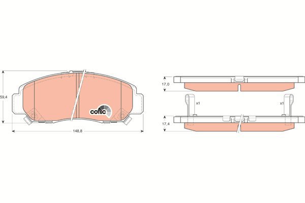 TRW Brake Pads GDB3268 - Brake Pads