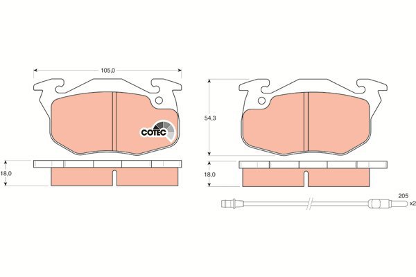 TRW Brake Pads GDB327 - Brake Pads
