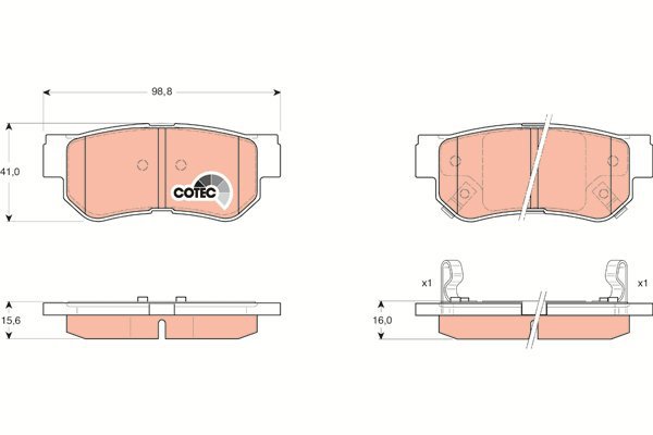 TRW Brake Pads GDB3284 - Brake Pads