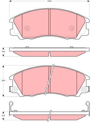 TRW Brake Pads GDB3299 - Brake Pads