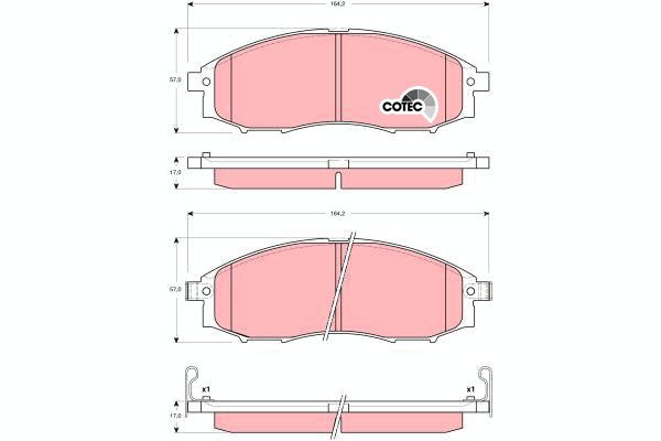 TRW Brake Pads GDB3340 - Brake Pads