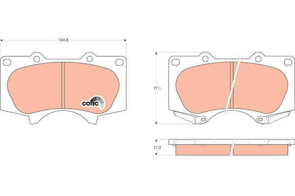 TRW Brake Pads GDB3364 - Brake Pads