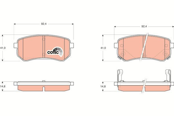 TRW Brake Pads GDB3370 - Brake Pads