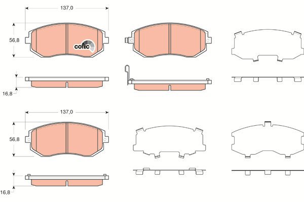 TRW Brake Pads GDB3371 - Brake Pads