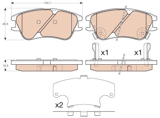 TRW Brake Pads GDB3377 - Brake Pads