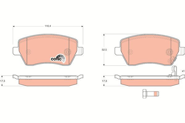 TRW Brake Pads GDB3396 - Brake Pads