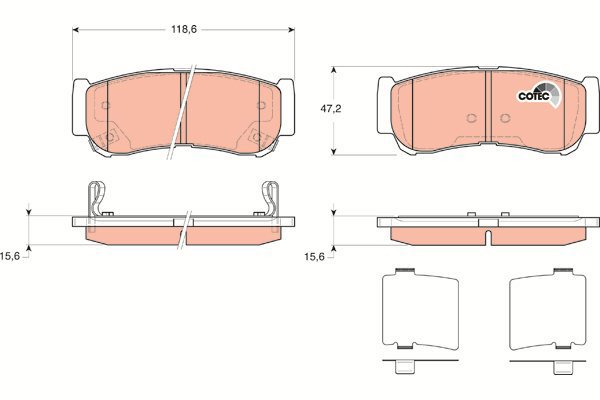 TRW Brake Pads GDB3419 - Brake Pads