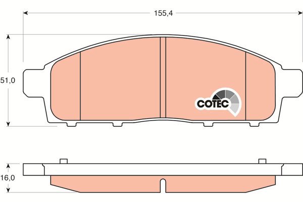 TRW Brake Pads GDB3435 - Brake Pads