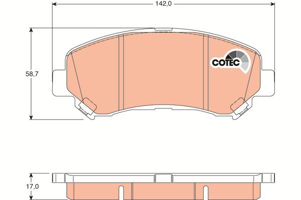 TRW Brake Pads GDB3467 - Brake Pads