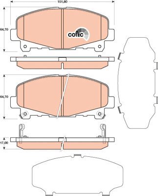 TRW Brake Pads GDB3477 - Brake Pads