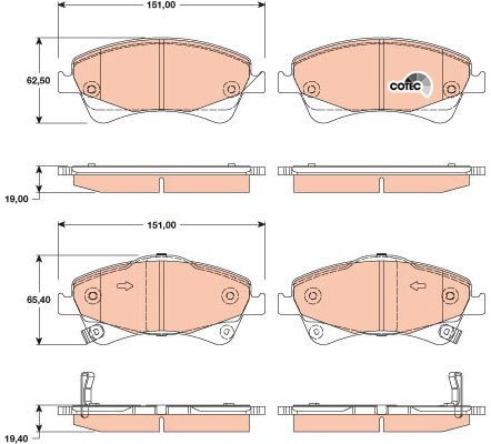 TRW Brake Pads GDB3479 - Brake Pads
