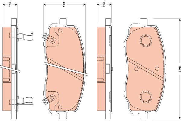 TRW Brake Pads GDB3510 - Brake Pads