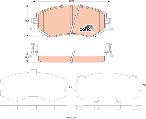 TRW Brake Pads GDB3519 - Brake Pads