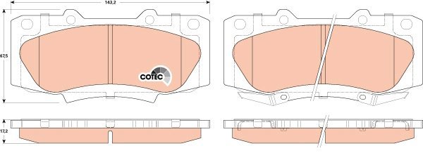 TRW Brake Pads GDB3528 - Brake Pads