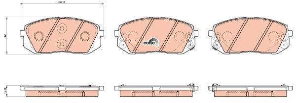 TRW Brake Pads GDB3530 - Brake Pads
