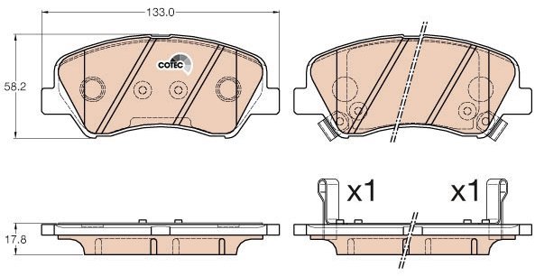 TRW Brake Pads GDB3548 - Brake Pads