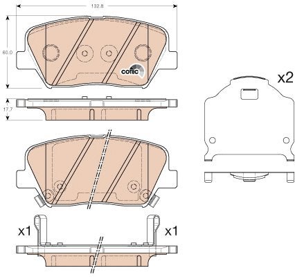 TRW Brake Pads GDB3549 - Brake Pads