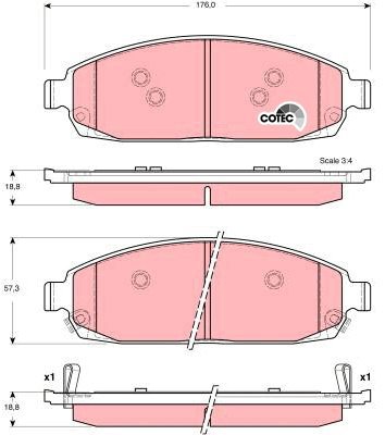 TRW Brake Pads GDB4136 - Brake Pads