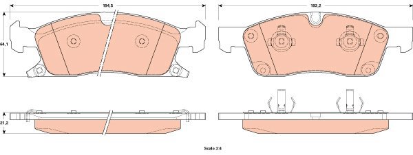 TRW Brake Pads GDB4604 - Brake Pads
