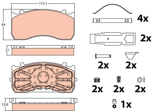 TRW Brake Pads GDB5073 - Brake Pads