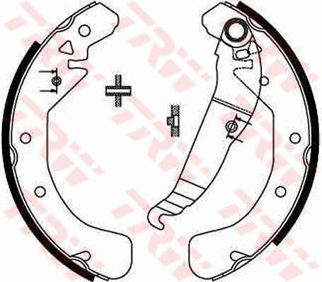 TRW Brake Shoe Set GS8637 - Brake Shoes