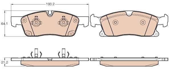 TRW Brake Pads GDB1946 - Brake Pads