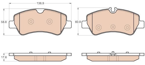 TRW Brake Pads GDB1968 - Brake Pads