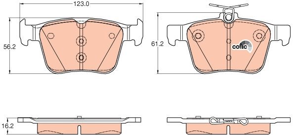 TRW Brake Pads GDB1957 - Brake Pads