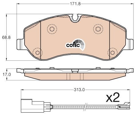 TRW Brake Pads GDB1967 - Brake Pads