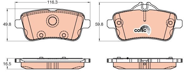 TRW Brake Pads GDB1947 - Brake Pads
