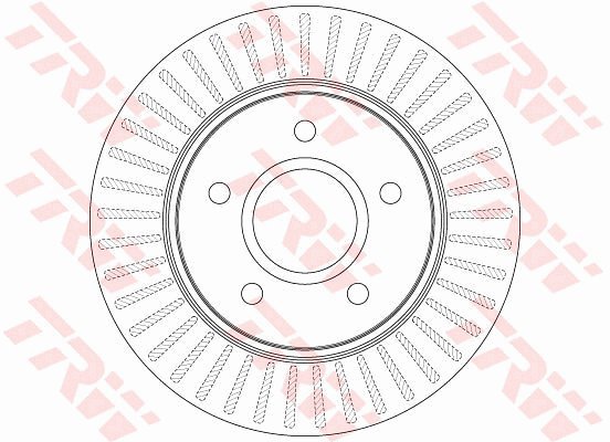 TRW Brake Disc DF6253S, set of 2 - Brake Disc